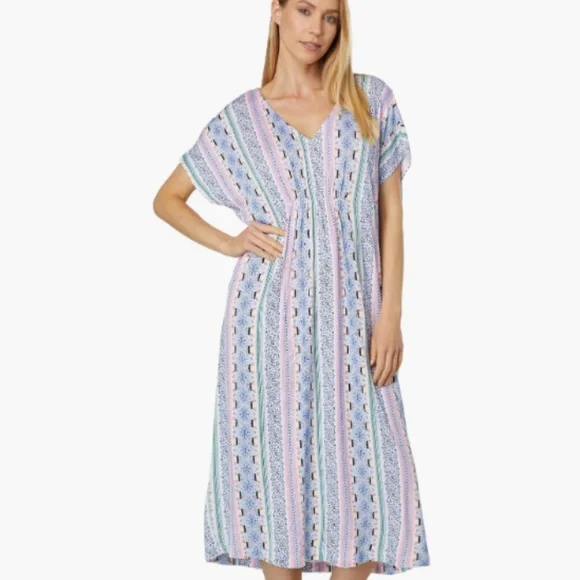 Tommy Bahama Sleep Caftan, Multi-Color, XL  GUC - Picture 2 of 5